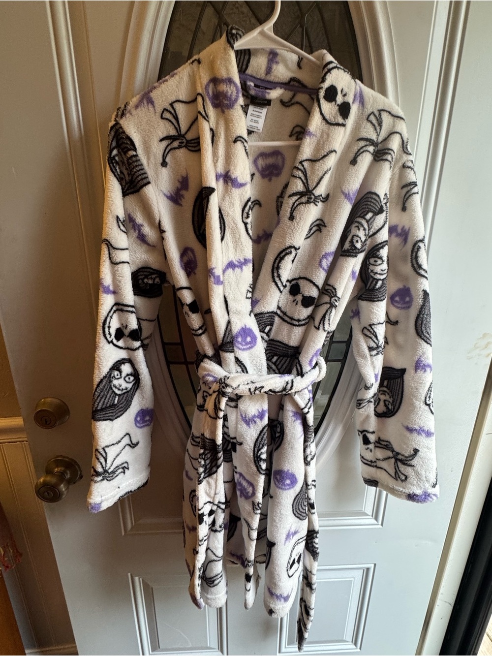 Disney Nightmare Before Christmas Jack Sally Fleece Robe Medium